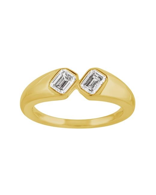 Artisan Metallic Baguette Cut Diamond Designer Band Ring