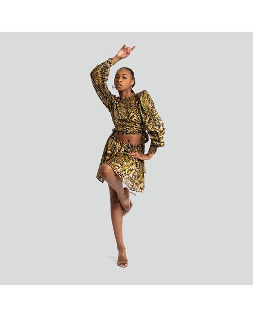 Maui X Lolita Metallic Neutrals Gigi Two-Piece Skirt Set