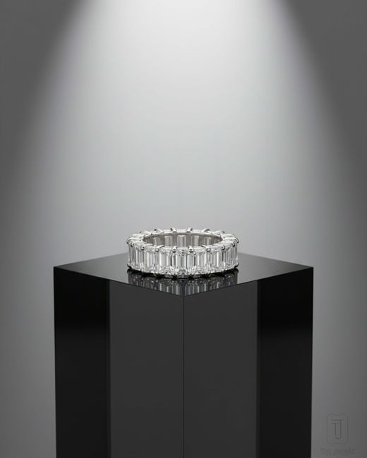 The Jewelz White Neutrals Radiant Row Ring