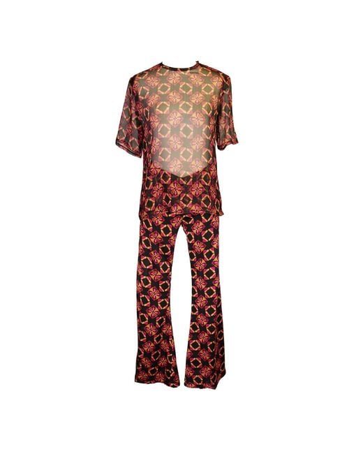Jennafer Grace Red Mareesa Trousers