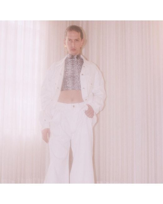 Paloma Lira White Denim Jacket for men