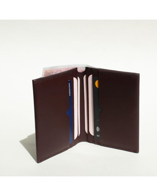 godi. Purple Bifold Leather Wallet
