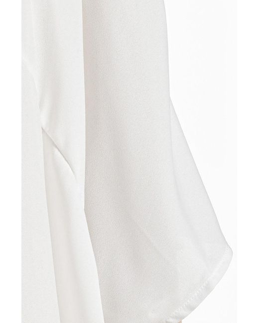 Conquista White Neutrals Tunic With Uneven Hemline