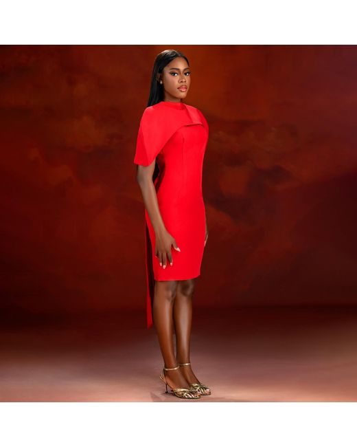 Freak Vault Red Scarlet Cape Dress