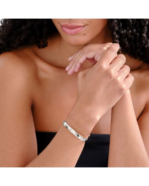 Emma Holland Jewellery Metallic Platinum & Crystal Star Cuff