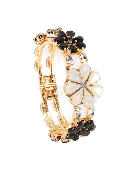 DAMAPREZIOSA Metallic Daisy Crystal Bouquet Bracelet
