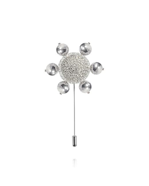 Saule Label Metallic Jolie Lapel Pin
