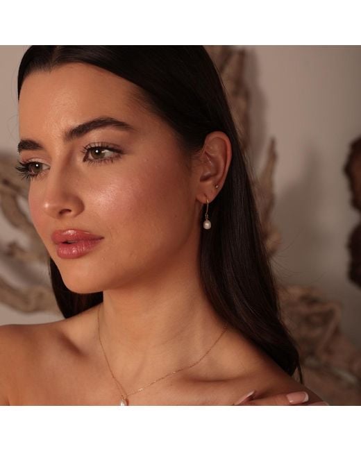 Esterah Metallic Alba Pearl Earrings