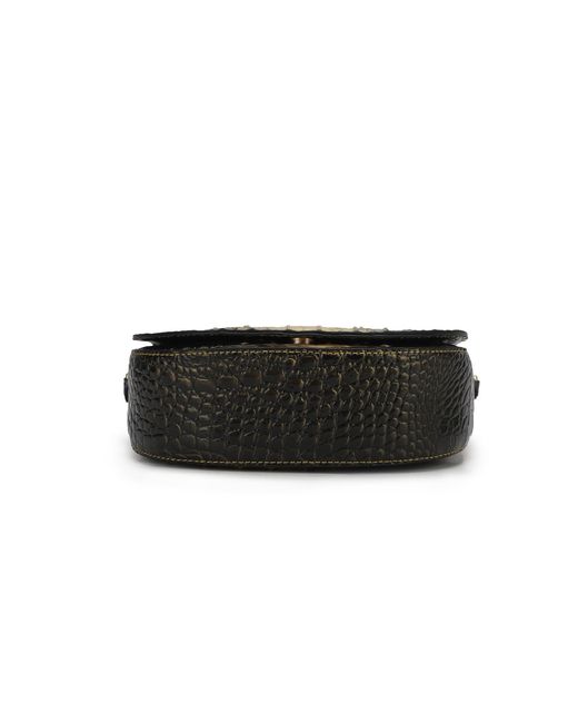 Mkf Collection - J'omor Blue Amalia Croc-Embossed Crossbody Bag