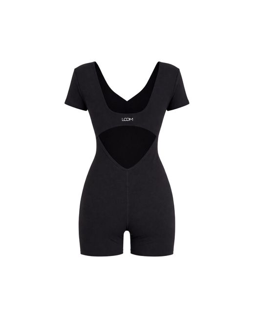 Loom Archives Black Day Flow Open Back Unitard