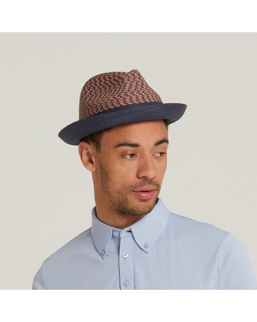 Dasmarca Hats Brown Dasmarca Enzo Copper Multi Coloured Summer Trilby Packable Hat For for men