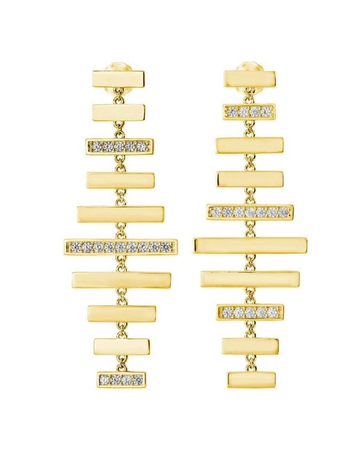Lucy Quartermaine Metallic Wind Chime Earrings