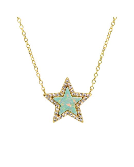 KAMARIA Metallic Opal Star Necklace