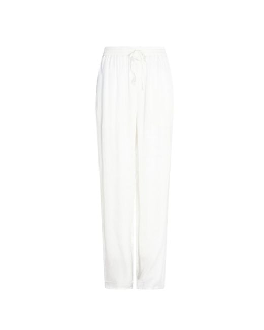 Circular Path White Lounge Pants