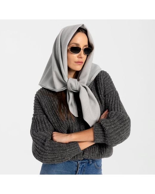 Mandragora White Classic Viscose Scarf Omaro