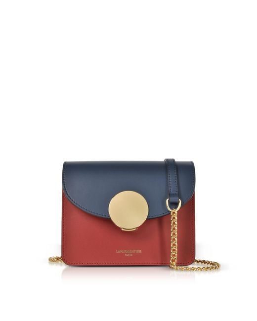 Le Parmentier Blue New Ondina Mini Color Block Shoulder Bag