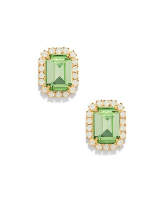 The Pink Reef Green Gem Stud