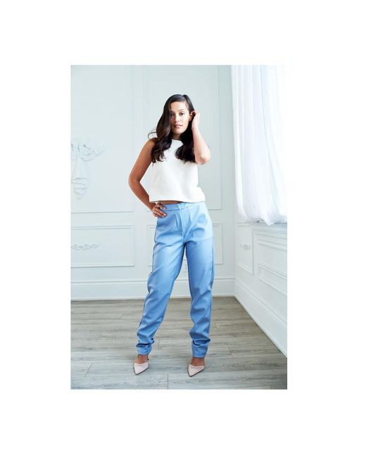 Hilary MacMillan Faux Leather Trousers 