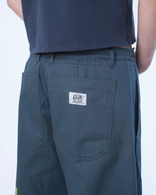 Lilia Munn Blue Organic Cotton Trouser –