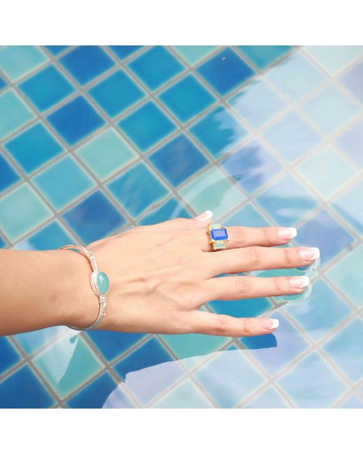 GEM BAZAAR Blue Moon River Ring