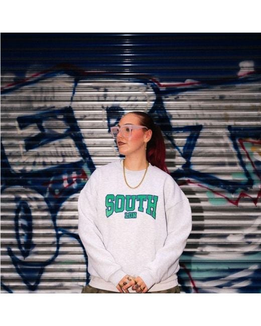 Hoops + Chains LDN Gray South Ldn Sweatshirt