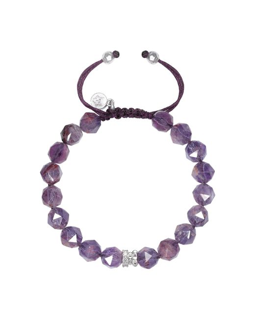 AWNL Purple Rosa Roxburghii Phantom Quartz Macrame Bracelet
