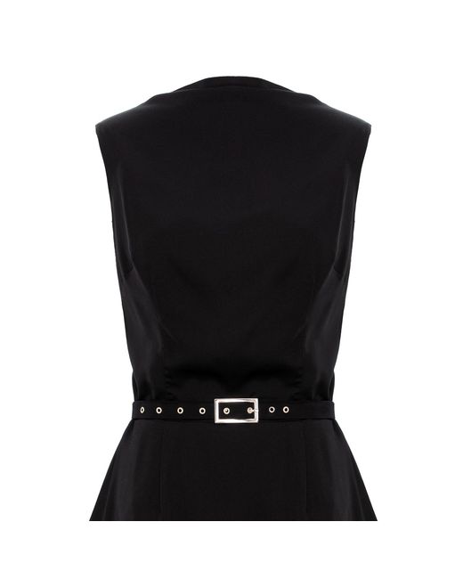 AVENUE No.29 Black Cowl Neckline A Line Viscose Mini Dress