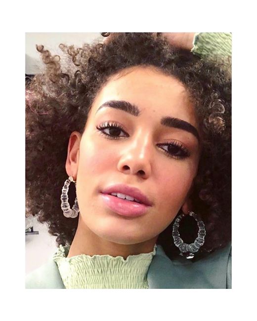 Gold & Honey Multicolor Bamboo Hoop Earrings