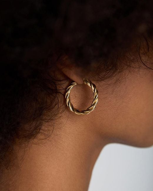 Öugie Metallic The Large Rosalia Hoops