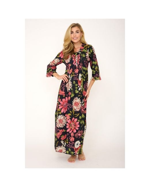 At Last Red Cotton Annabel Maxi Dress