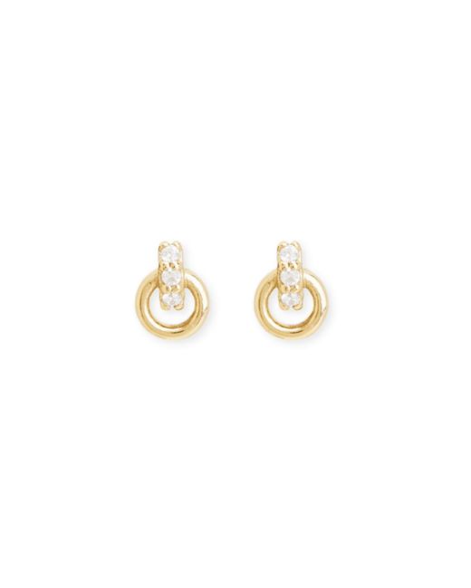 Inari Jewellery Metallic Halo Flatback Earrings