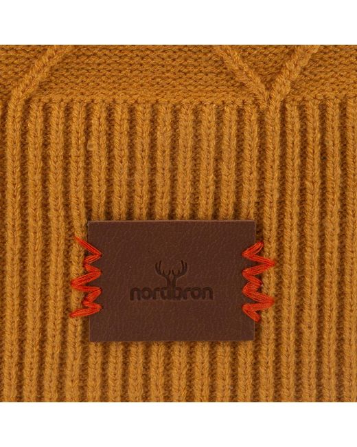 Norbron Orange Bonham Sulphur Beanie for men