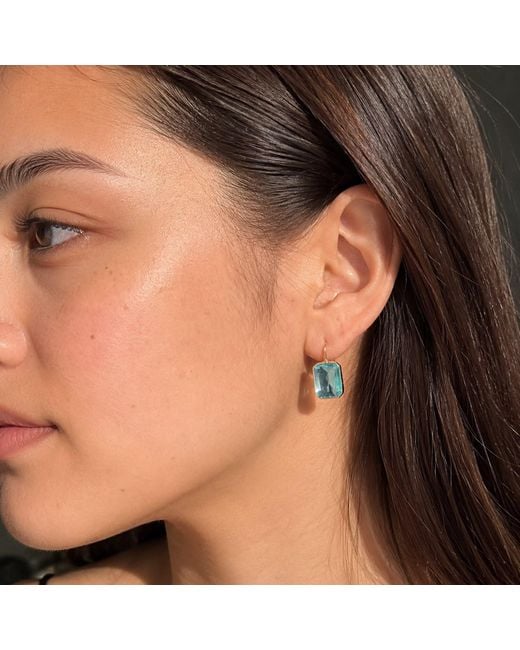 Hye Jane Jewelry Blue Small Gemma Quartz Earrings