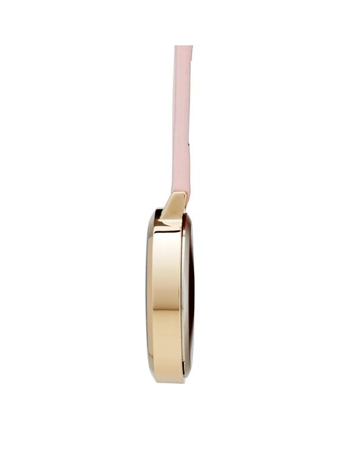 Bermuda Watch Company White Annie Apple Meraki Sunset Blush Leather Nurse Fob Watch