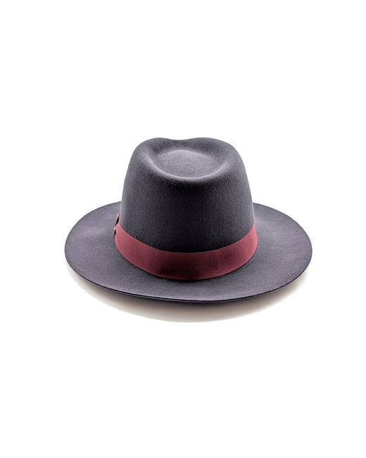 DORIA 1905 Blue Storm Smooth Lapin Felt Drop Hat for men