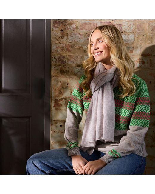 Cove Gray Lola Cashmere Travel Wrap