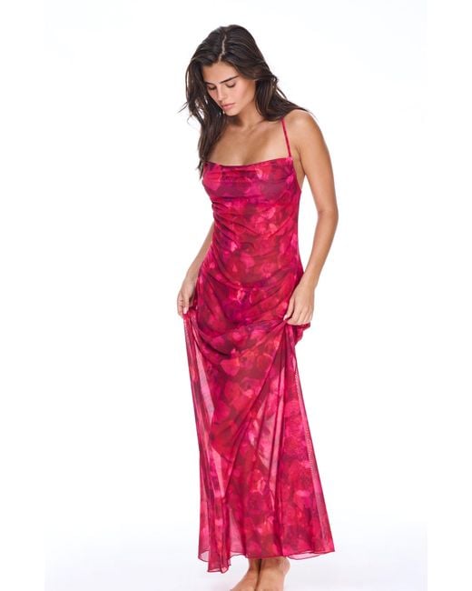 Sunkissed Red Beach To Bar Dress
