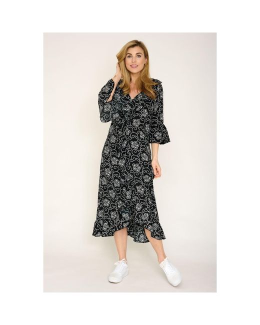 At Last Black Felicity Midi Dress