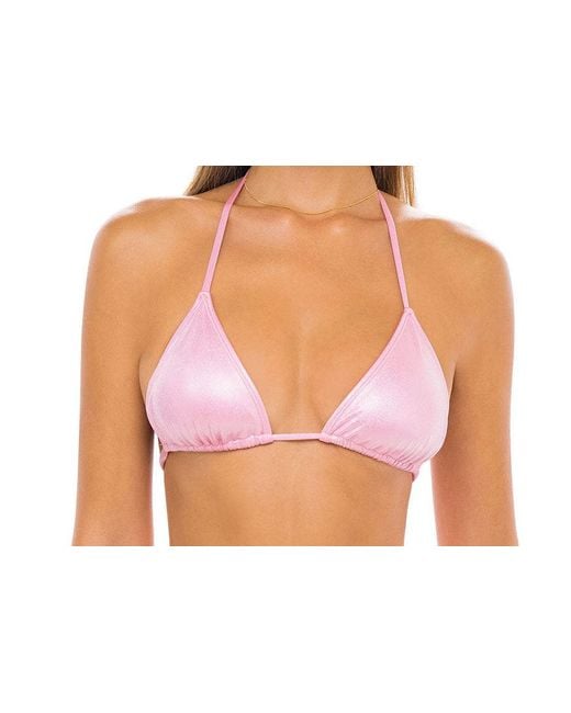 Enez Swim Pink Nova Triangle Bikini Top