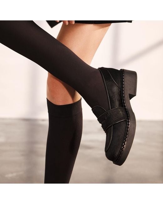 Rosamund Muir London Black Stratford Calfhair Loafers