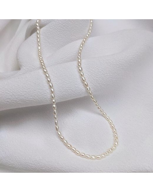 Kiri & Belle Metallic Kira Seed Pearl Sterling Necklace