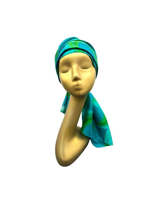 Julia Clancey Green Jcjc Silk Scarf