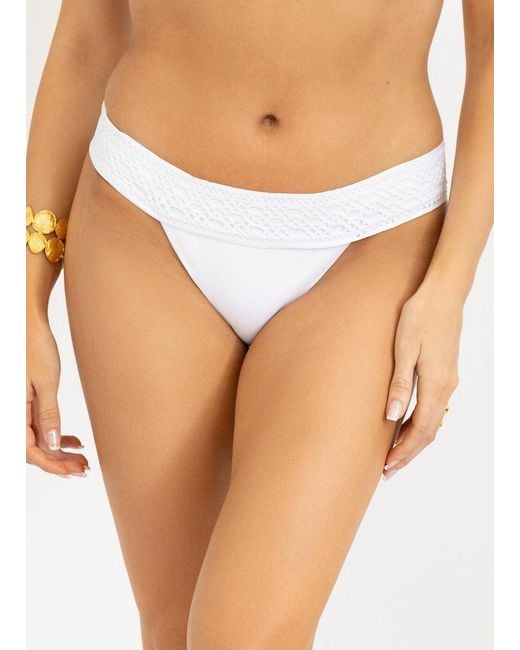Leyla Maya Ltd White Sevi Bikini Bottoms