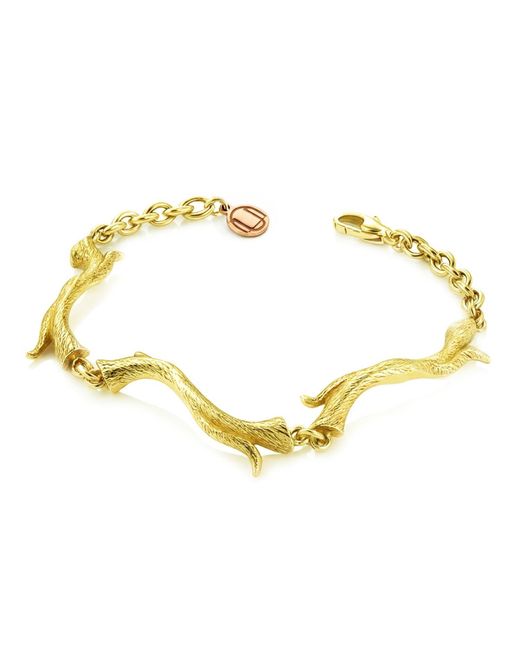 Unaloe Metallic Vermeil Arboreal Bracelet – Handmade Italian Nature Inspired Jewelry