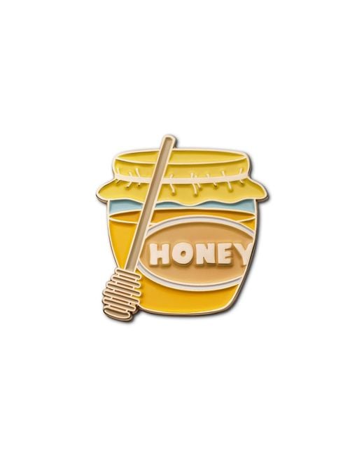 Make Heads Turn Yellow Enamel Pin Honey Jar