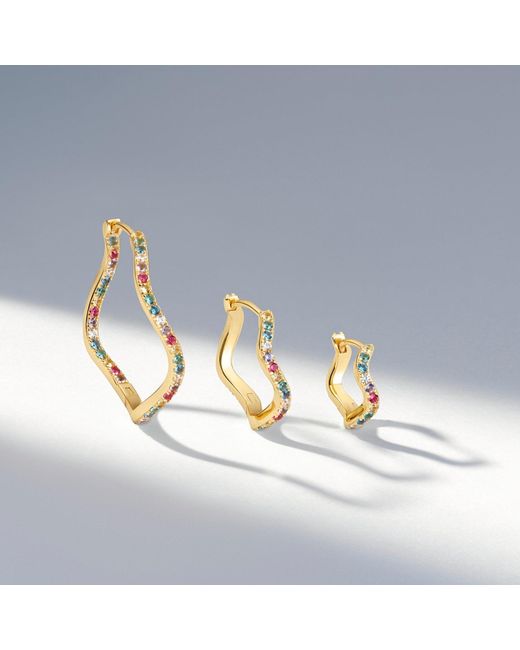 Sif Jakobs Jewellery Metallic Earrings Ellera Waves Pianura