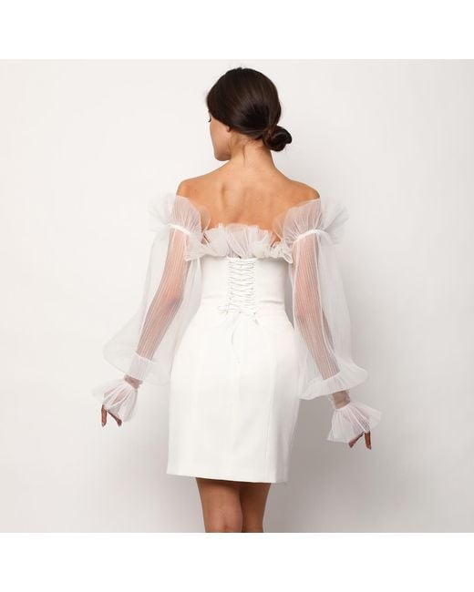 La Musa White Swan Dress