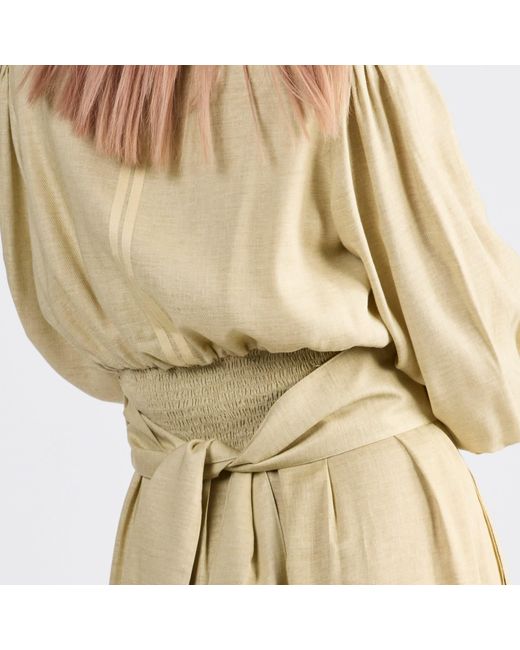 Dref Natural Cosmo Wrap Top