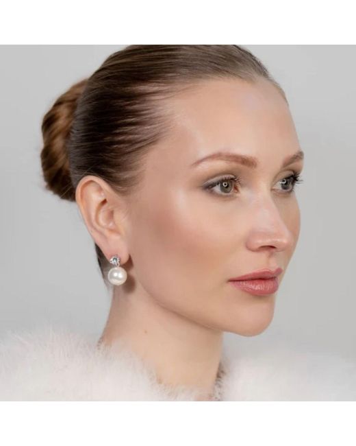 Stephanie Browne Australia White Remy Earrings Pearl
