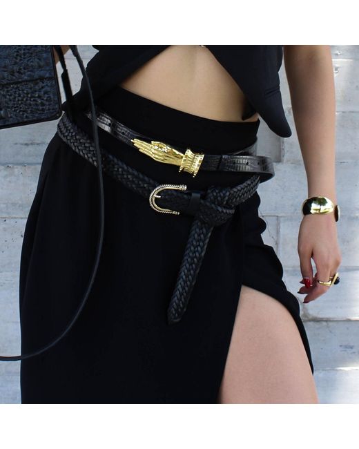 Indigolush Black Monmouth Belt